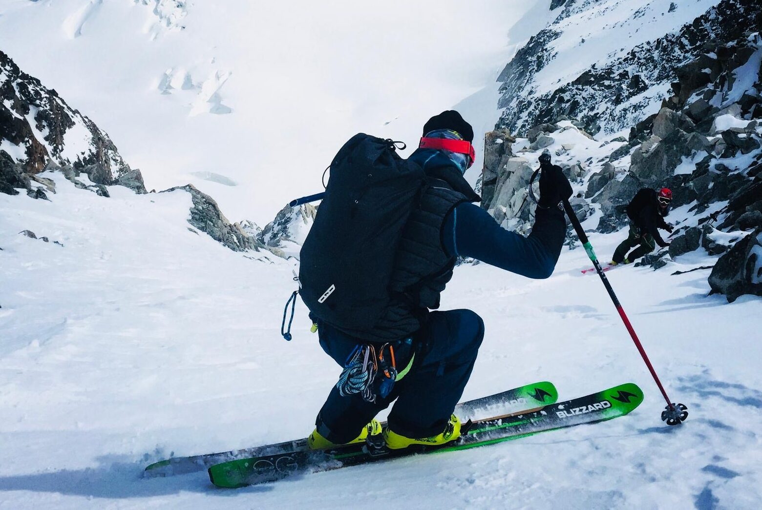 Steep slopes course in maurienne